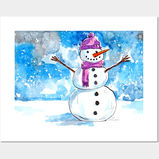 Let's build a Snowman Wall Art by ZeichenbloQ